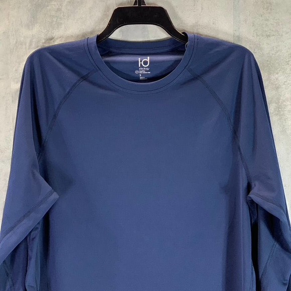 ID Ideology Men's Indigo Sea Rapidry Moisture-Wicking Mesh Crewneck T-Shirt SZ S - Picture 3 of 8